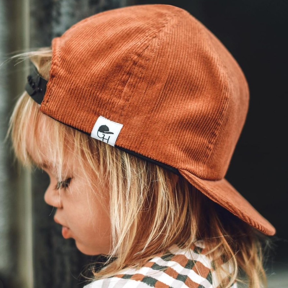 George Hat Pumpkin Corduroy trucker hat